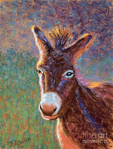 Danny Donkey Pastel By Renee Couture Pixels