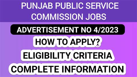 Punjab Public Service Commission Jobs 2023 Ppsc Jobs 2023 New Jobs