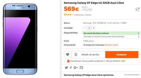 Samsung Galaxy S7 Edge Mejores Ofertas En Ebay Worten Orange Y Vodafone