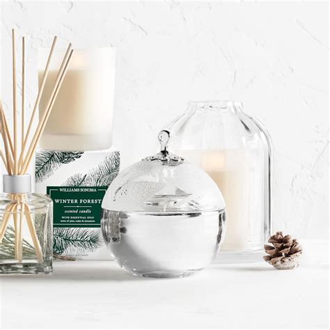 Williams Sonoma Winter Forest Ornament Candle Williams Sonoma