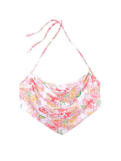 Buy Tie Neck Halter Bikini Top Undefined Order Undefined Online Victoria S Secret Us