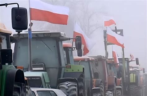 Polnische Bauern Begannen Zusammen Mit Slowaken Mit Einer Blockade Der