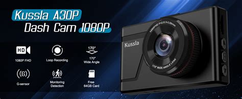 Kussla Dash Cam Front Dashcam 1080P FHD Dash Camera With 64GB Card 3