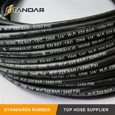 High Pressure En Sc Single Stainless Steel Wire Braided Reinforced