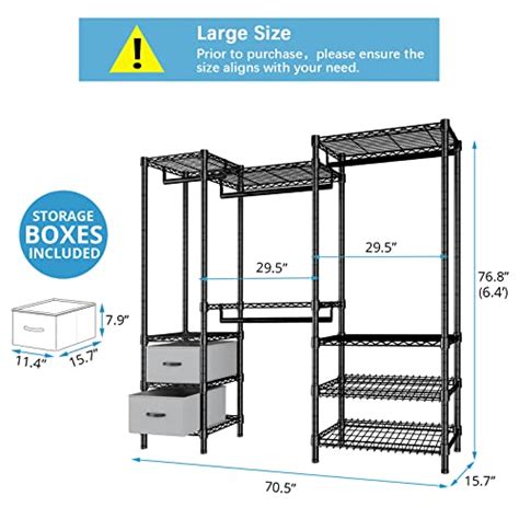 Vipek V Wire Garment Rack Tiers Heavy Duty Clothes Rack With