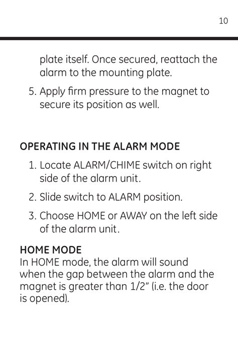 GE 45117 GE Wireless Door Alarm with Programmable Keypad User Manual ...