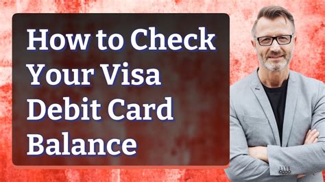 How To Check Your Visa Debit Card Balance Youtube