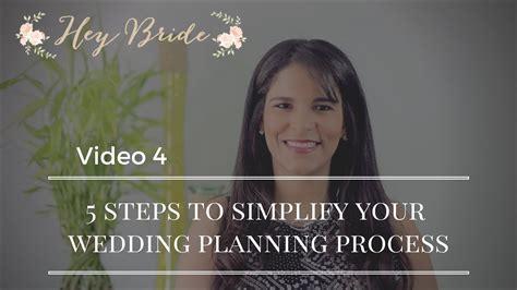 5 Steps To Simplify Your Wedding Planning Process 4 5 Youtube