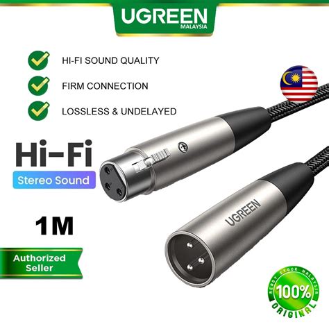 Ugreen Xlr To Xlr Cable Microphone Hi Fi Wire Male To Female Audio Hifi