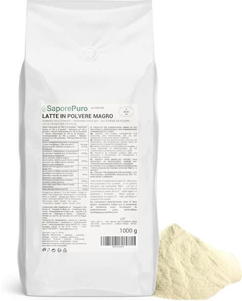 Latte Magro In Polvere Ideale Per Dolci E Gelato 1 Kg Amazon It Alimentari E Cura Della Casa