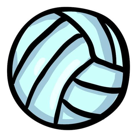 Icono De Doodle Dibujado A Mano Para El Voleibol Vector Premium