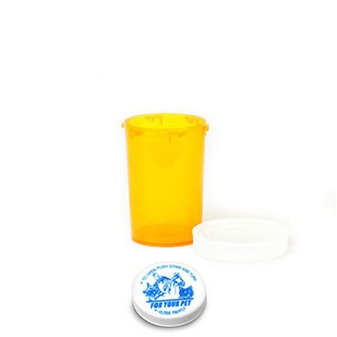 20 Dram Amber Veterinary Cap Child Resistant Vials Case Of 360 Vial