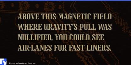 Electric Font | Webfont & Desktop | MyFonts