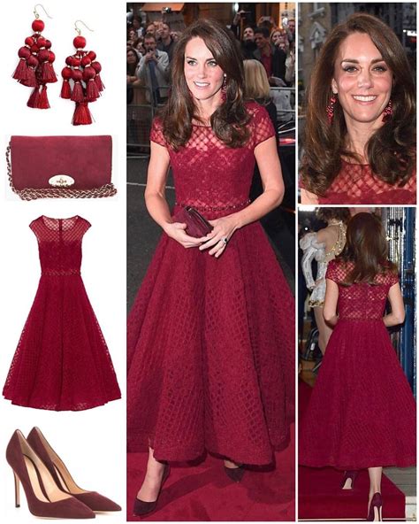 Kate Burgundy Tassel Kate Middleton Outfits Kate Middleton Dress