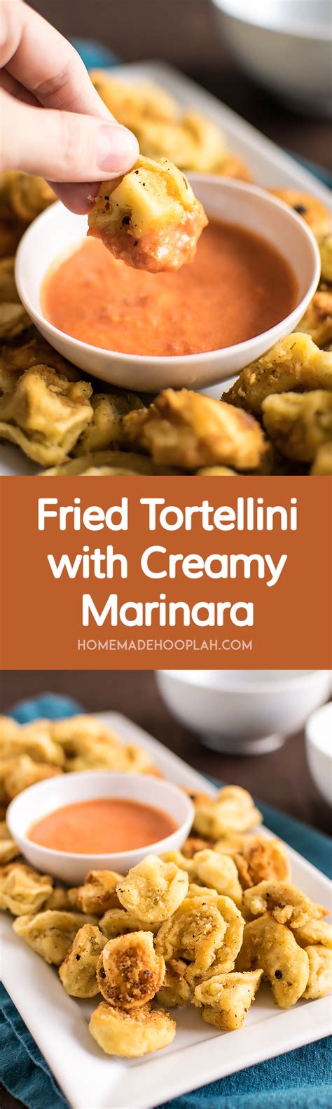 Fried Tortellini With Creamy Marinara Homemade Hooplah