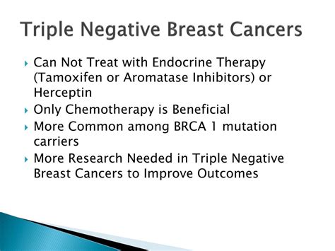 Ppt Management Of Triple Negative Breast Cancer Powerpoint