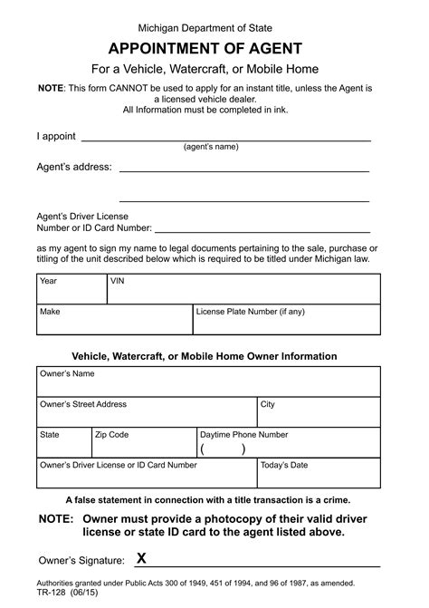 Free Michigan Power Of Attorney Forms Pdf Templates Power Of Attorney