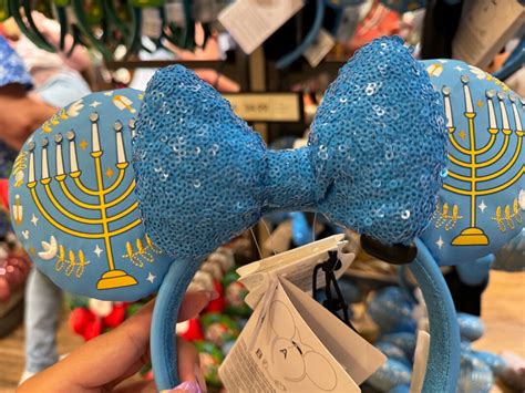 New Light Up Hanukkah Minnie Ear Headband At Walt Disney World Wdw