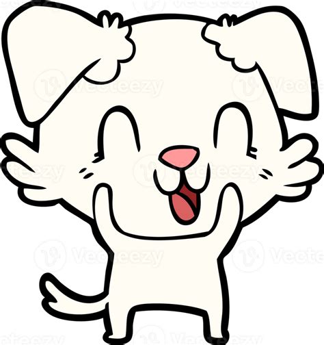 Laughing Cartoon Dog Drawing 46877307 Png