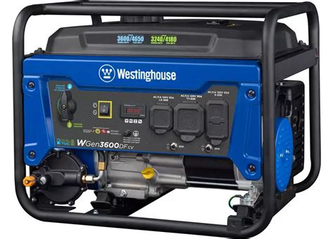 Westinghouse Wgen3600dfcv 4650w Dual Fuel Generator