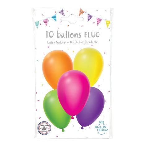 Ballons de baudruche lot de 10 Fluo Le Géant de la Fête