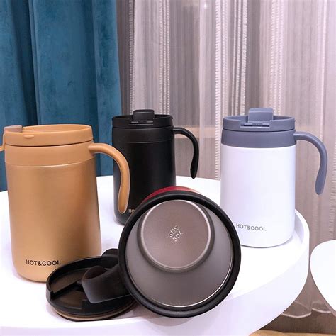 HÀNG XỊN Ca giữ nhiệt ml Hot Cool inox ly giữ nhiệt có nắp đậy kín lớp giữ nhiệt