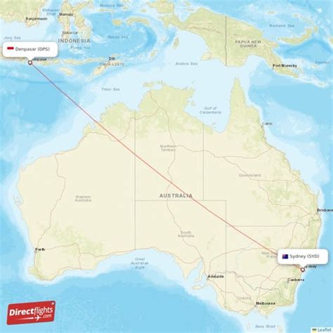 Direct Flights From Denpasar To Sydney Dps To Syd Non Stop