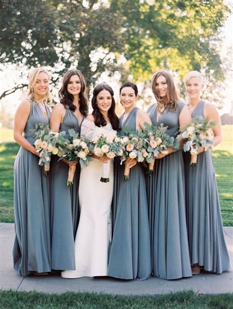 Grey Bridesmaid Dresses