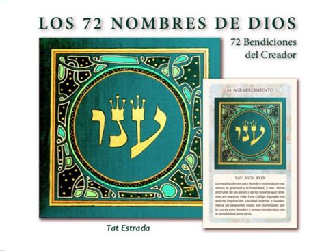 Cartas De Las Bendiciones Letras Hebreas Nombres De Dios Tarot