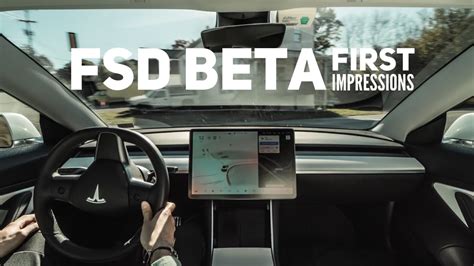 Teslas Full Self Driving Beta A Rough First Drive Youtube