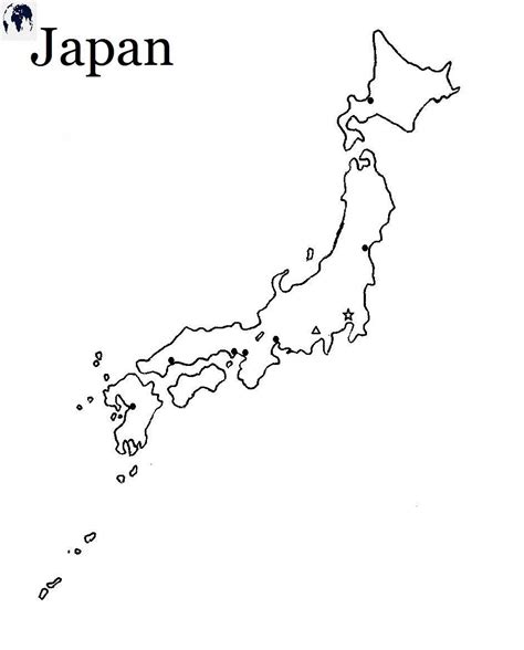 Printable Japan Blank Map with Outline, Transparent Map PDF Maps