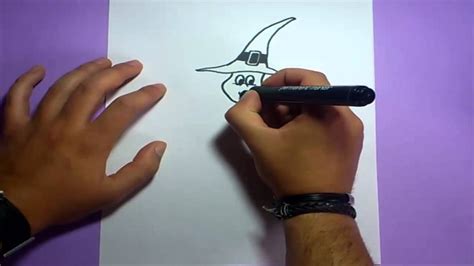 Como Dibujar Una Bruja Paso A Paso How To Draw A Witch Youtube