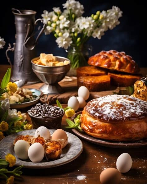 Premium Photo Still Life With Easter Bread