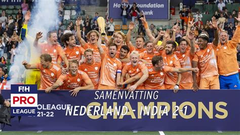 Samenvatting Fih Pro League H Nederland India Youtube