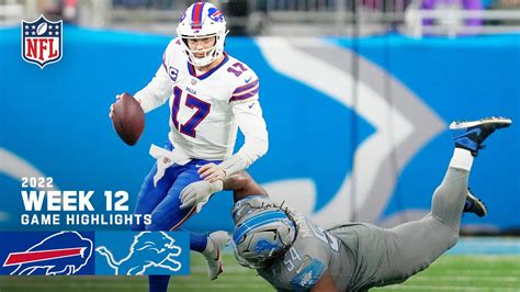 Buffalo Bills vs. Detroit Lions | 2022 Week 12 Game Highlights - Win Big Sports