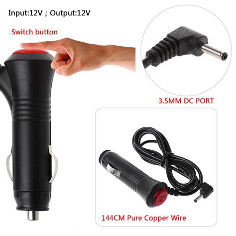 Buy DC 12V 3 5MM Car Adapter Charger Cigarette Lighter Power Plug Cord