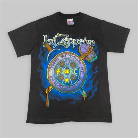 Vintage Vintage 1994 Led Zeppelin Rare Print Myth Gem Promo T Shirt