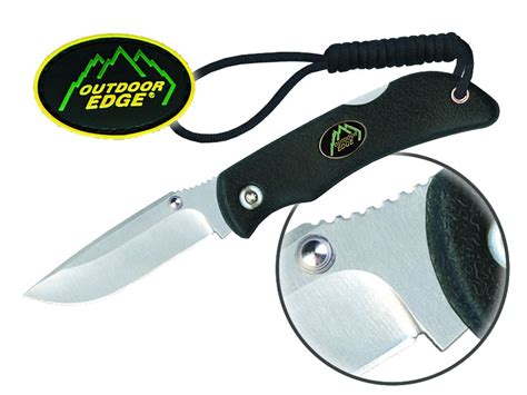 OUTDOOR EDGE Einhandmesser Taschenmesser MINI GRIP BLACK Klinge 56 Mm