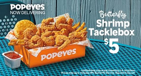 Popeyes Brings Back $5 Butterfly Shrimp Tackle Box - The Fast Food Post