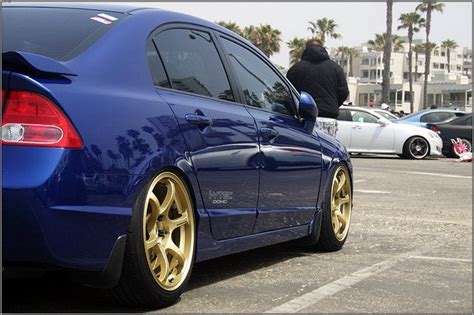 Black Honda Civic Si Gold Rims