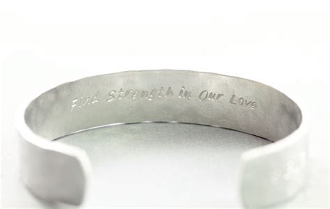 Sterling silver engraved bracelet personalized custom handmade | aftcra