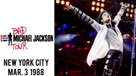 Michael Jackson Bad Tour Live In New York City March Youtube