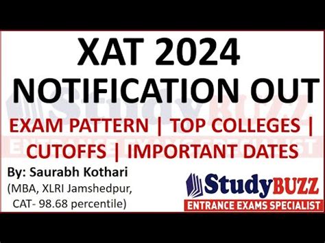 Xat Notification Out Important Dates Top Colleges Xlri Cutoffs