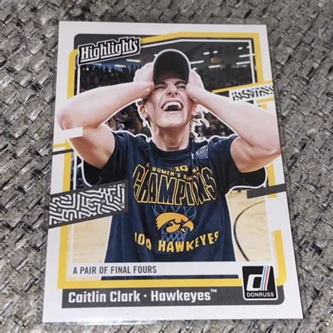 2024 COLLEZIONE PANINI Caitlin Clark Highlights H8 Iowa Occhio Di