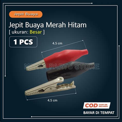 Jual Jepit Buaya BESAR 1 Pasang Jepitan Aki Capit Buaya Jepitan