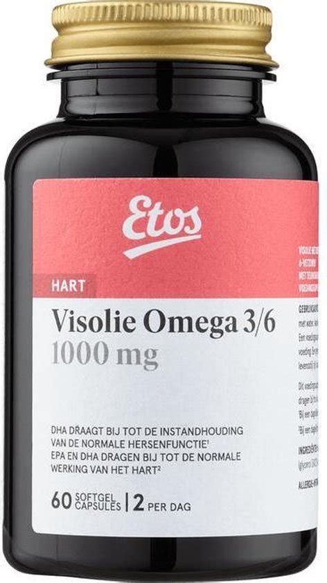 Etos Visolie Omega Voedingssupplement Softgel Capsules Bol