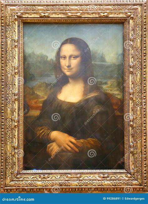 The Mona Lisa Painting of Leonardo Da Vinci at Louvre Editorial Photo - Image of france ...