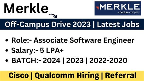 Merkle Off Campus Drive 2023 ASE Role 2024 2023 2022 2020