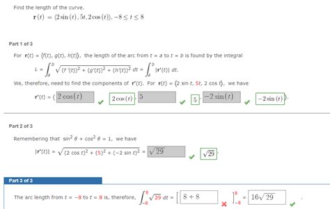 Solved Find The Length Of The Curve