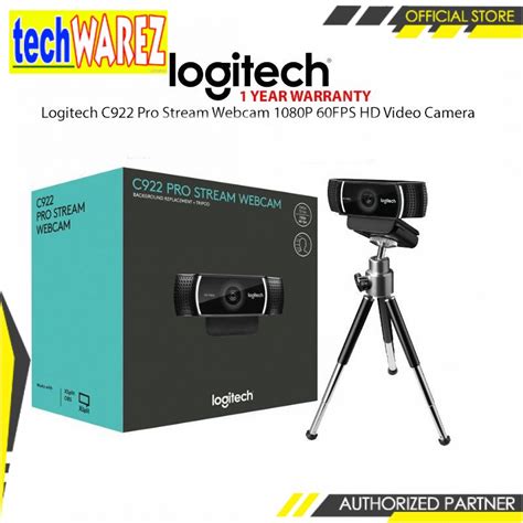 Logitech C922 Pro Stream Webcam + Tripod Full HD | Shopee Philippines